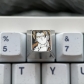 1U Titanium Alloy Artisan Keycaps Precision Pointillism for Mechanical Keyboard -Dragon Ball Vegeta / Goku